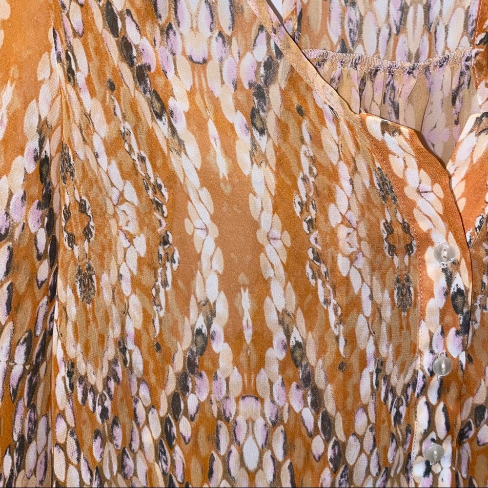 Like New- Sparkle & Fade Button Up Blouse Xs - image 2